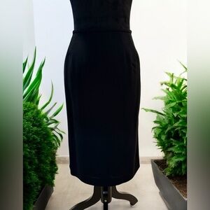 Anne Klein Classic Black Midi Skirt